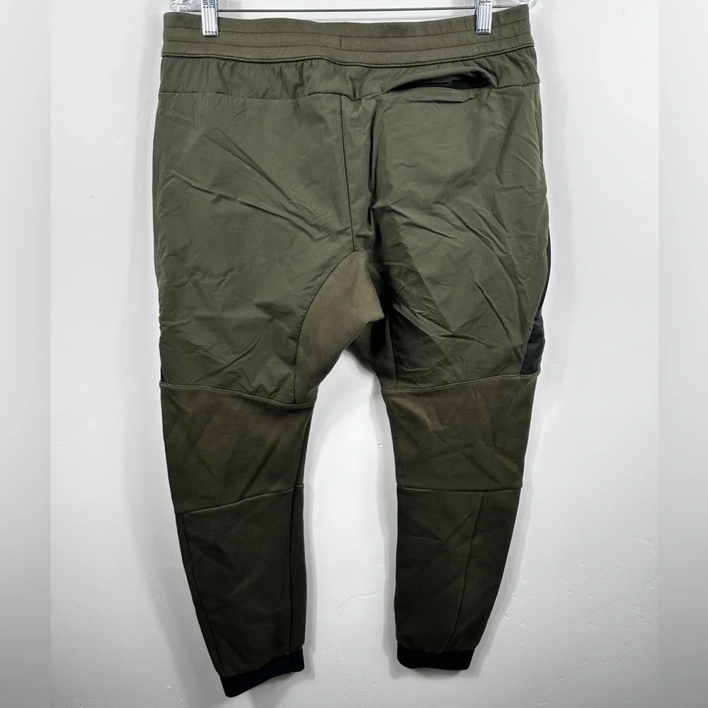 Nike Tech Fleece Joggers Olive Green Tapered Athletic Pants Size Large - Picture 2 of 6